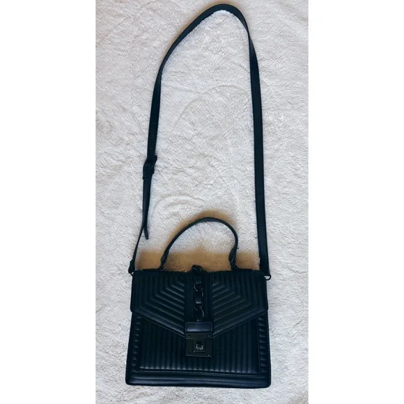 ALDO BLACK TOP HANDLE BAG - Picture 2 of 9